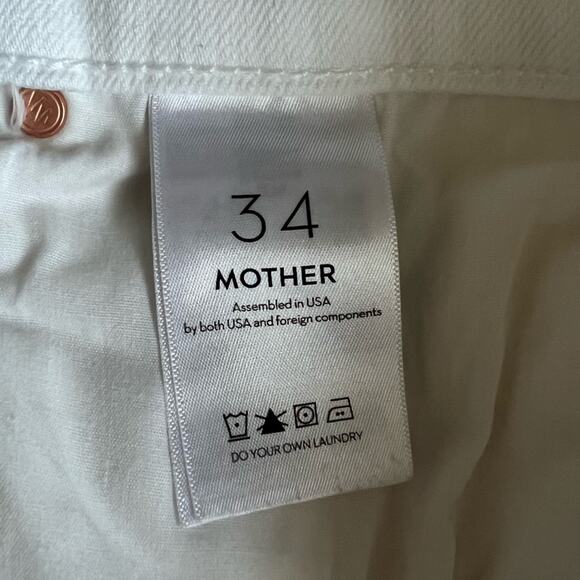 Mother Jeans Women’s The Mid Rise Dazzler Ankle White Fairest Of Them All Jeans - Picture 12 of 15